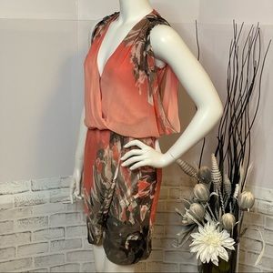 NWT Le Chateau Floral Ombre Mini Dress